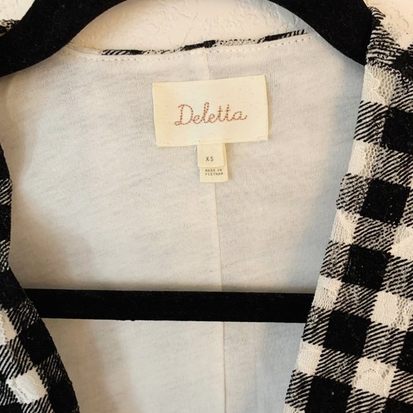 Anthropologie Deletta Gingham Sleeveless Top - Picture 3 of 3